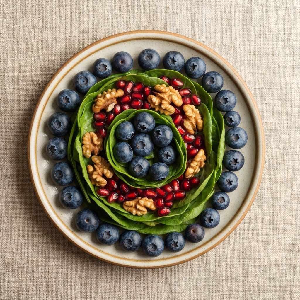 Polyphenol-rich superfoods plate